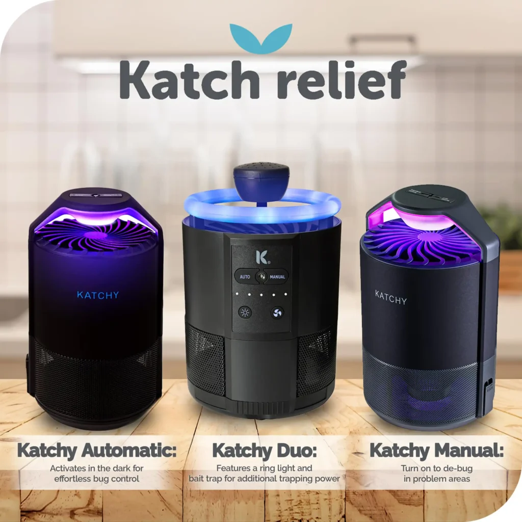 Katchy indoor insect trap used in kitchen environment